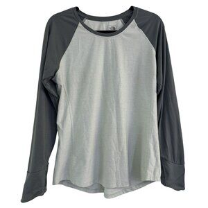 The North Face Flashdry Womens Light & Thyme Green Stretch Long Sleeve Size L